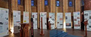 Ausstellung in der Martin-Luther-Gedächtniskirche (Fotocollage)