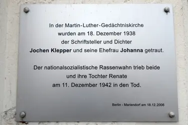 Klepper-Gedenktafel